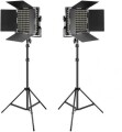 2-pieces-bi-color-660-led-video-light-and-stand-kit-small-2