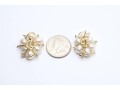 14k-yellow-gold-fancy-cluster-diamond-pearl-earrings-14-grams-small-0
