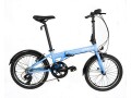 zizzo-via-folding-bike-w-added-rear-rack-save-gas-like-new-small-1