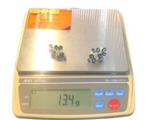 pre-owned-14k-yellow-gold-floral-earrings-topaz-270-ctw