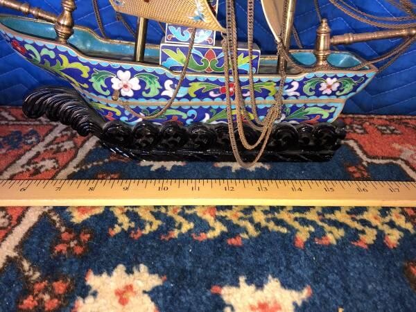 old-chinese-cloissone-brass-sailing-ship-big-6