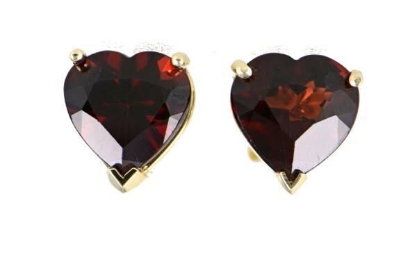 beautiful-14k-solid-yellow-gold-heart-shape-garnet-ear-studs-big-4