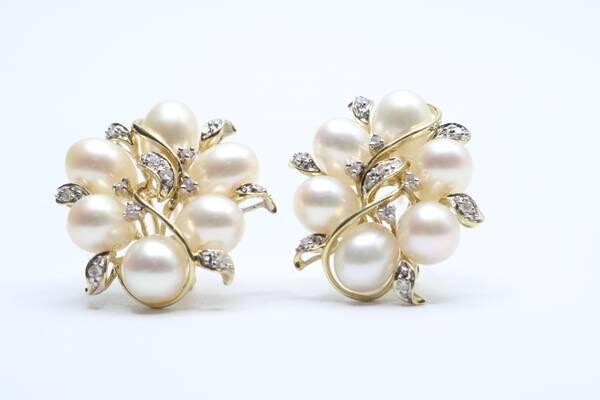 14k-yellow-gold-fancy-cluster-diamond-pearl-earrings-14-grams-big-12