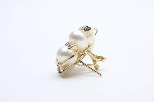 14k-yellow-gold-fancy-cluster-diamond-pearl-earrings-14-grams-big-3