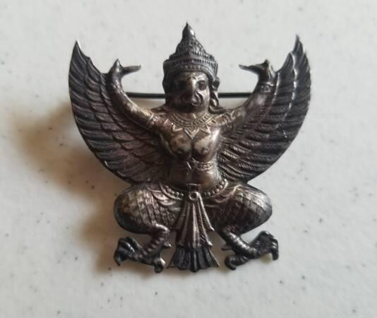 antique-garuda-metal-pin-thai-thailand-royal-and-national-symbol-big-2