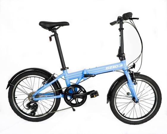 zizzo-via-folding-bike-w-added-rear-rack-save-gas-like-new-big-1